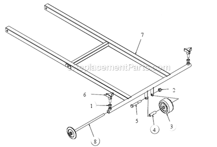 Page U Diagram and Parts List for MK-4036HY  MK Diamond Concrete Saw